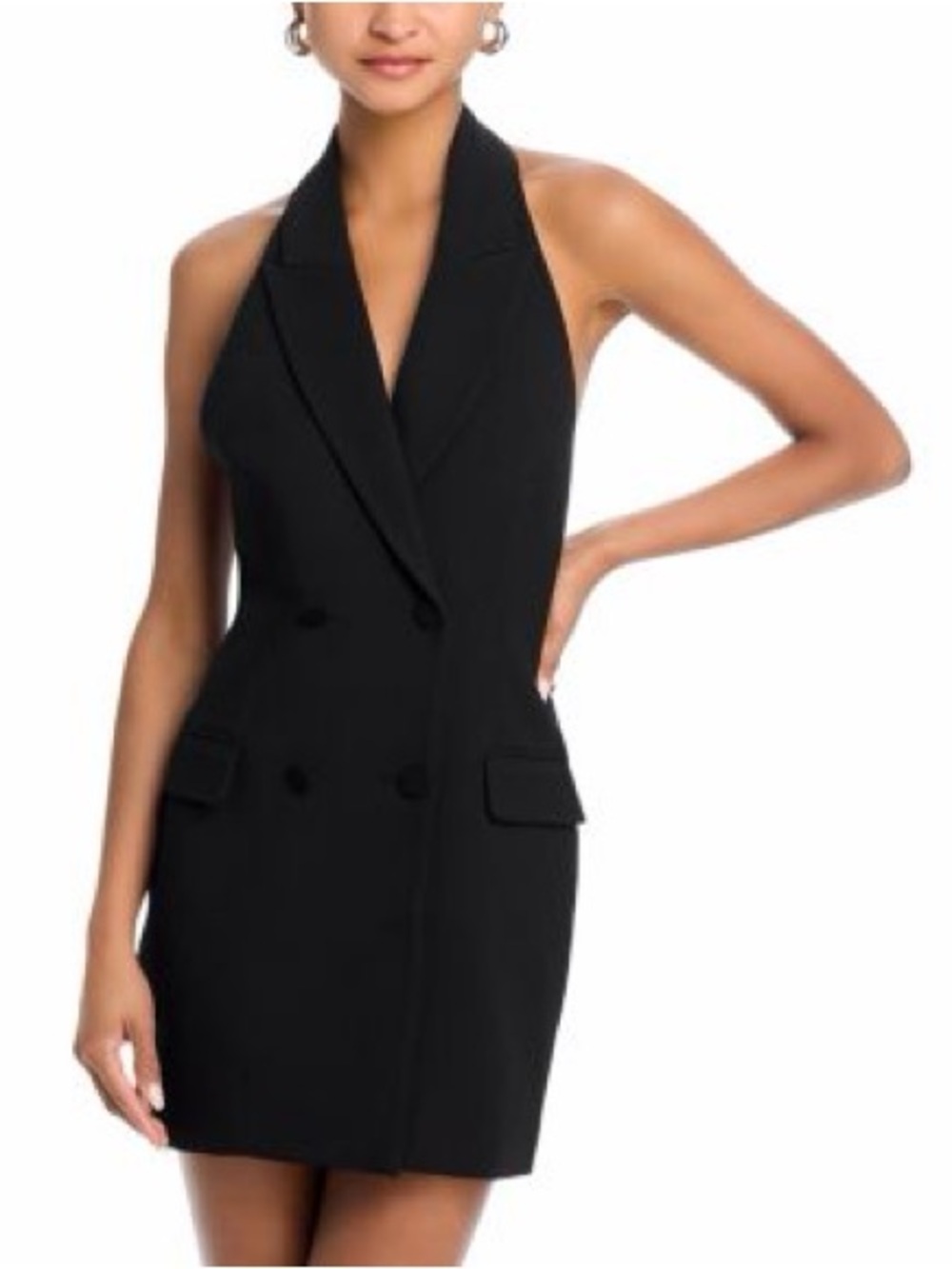 NWT Bardot Freya Vest Mini Dress in Black Size XS/2